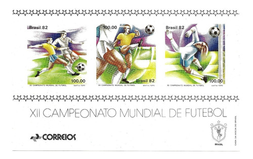 Bloco 50 Copa Mundial De Futebol Espanha Novo 1982