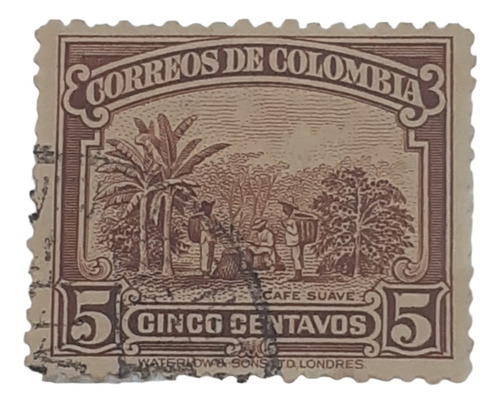 Estampilla Riquezas Naturales Colombia 1932