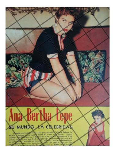 Afiche Retro Inicios De Ana Bertha Lepe 1956