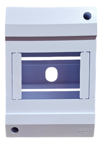 3 Pack Centro De Carga Riel Din Difus Plástico 4 Polos Gris