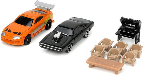 Casa De Toretto Dodge Charger & Toyota Supra Diorama Jada