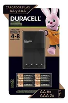 Comprar 1 Cargador para Pilas Recargables Duracell; 6 baterias AA y 2 bateria AAA recargables