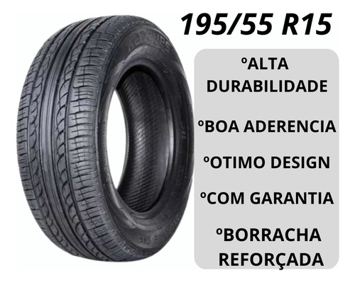 Kit 2x Pneus 195/55 R15 Borracha Imperial Com Garantia