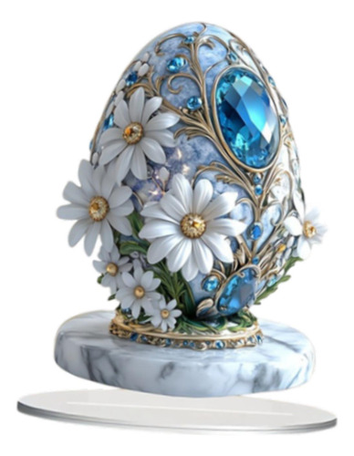 Decoración De Mesa De Huevos De Pascua, Adorno De Flores