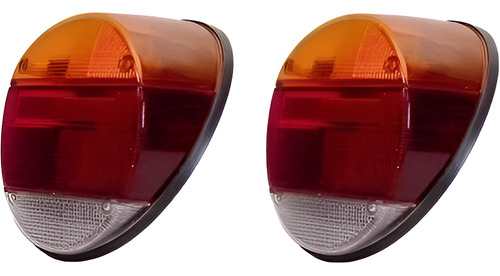 Vw Fusca Escarabajo 2 Aros 2 Opticas 2 Faros Traseros 2 Giro