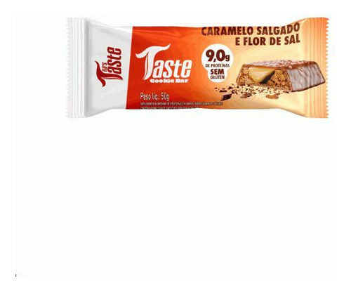 Taste Cookie Bar 45g Sabor: Caramelo Salgado E Flor Sal 50g
