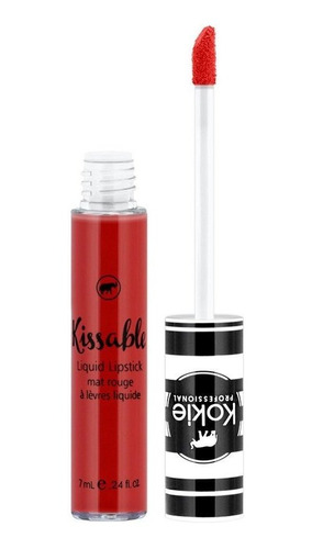 Kokie Cosmetics Kissable Matte Lip Gloss, On Fire, 0.24 Onz.