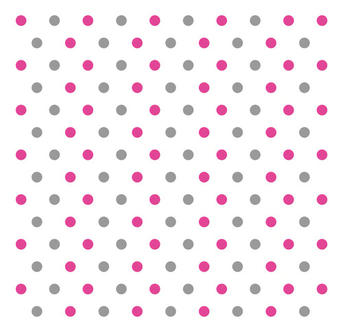 Adhesivo de pared con lunares color cobre, rosa y plata 288un, 6 m²