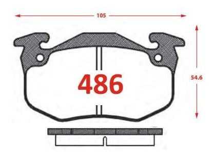 Pastilla Freno  Tra Renault Megane Cabriolet 2.0 1997-1999