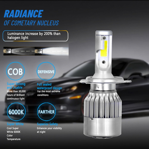9007 881 Kit Faros Led Luz Alta/baja For Ford Escort 98-03