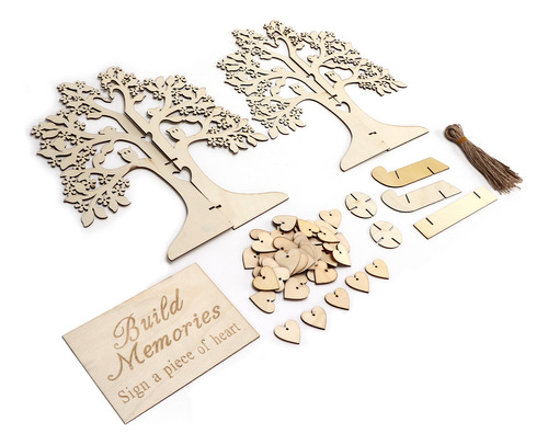 Libro De Visitas Holzbaum Personalizado En Madera-