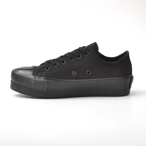 Zapatilla Plataforma Sneakers Goma Negro 