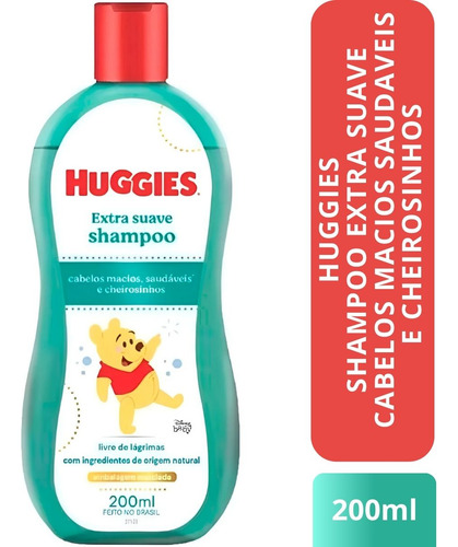 Shampoo Infantil Extra Suave 200ml Huggies