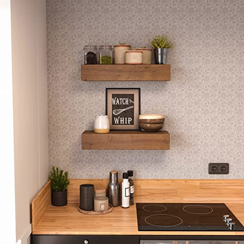 Repisas Flotantes De Pared, Estante De Pared De Madera Rústi