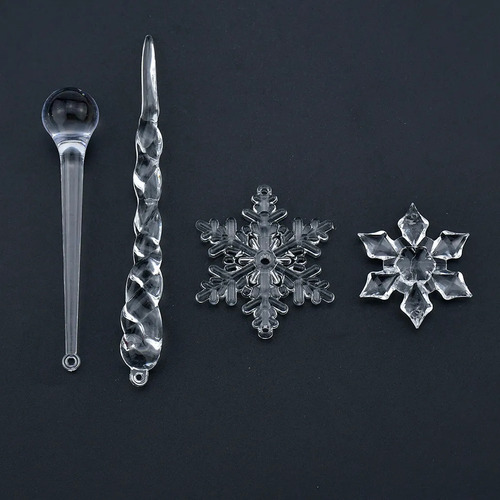 Cadena N De 40 Piezas Con Forma De Copo De Nieve, Diseño De