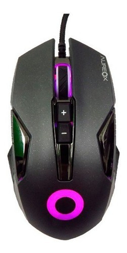 Mouse Gamer Aureox Fireforce 3200dpi 8 Botones Rgb Negro