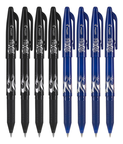 Rafo Tinta Gel Borrabl Recargabl Punta Fina Negra Azul 8