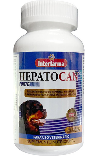 Hepatocan Forte Silimarina Perros 60 Tab