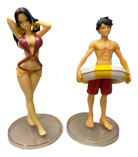 Figuras De Colección Luffy Y Boa One Piece Anime