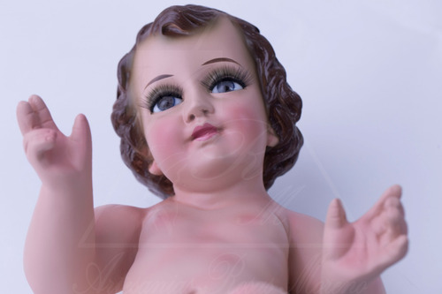 Niño Dios De 35cm Ojo Rayado Artesanías Rosas Moreno
