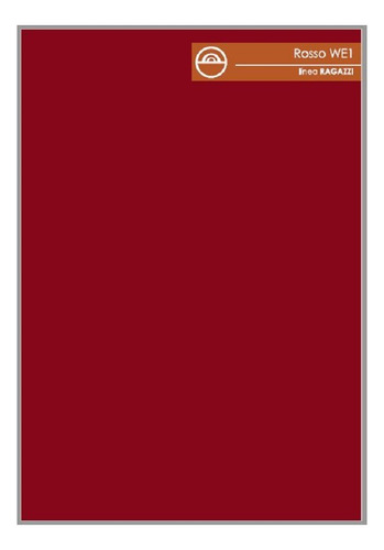Placa Melamina Rojo 18mm 1,83 X 2,82 Rosso We1 Maderwil