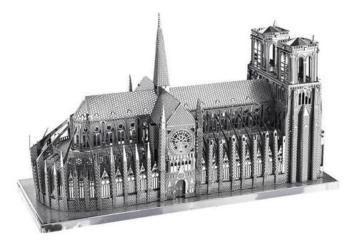 Catedral De Notre Dame Paris Rompecabezas Metal 3d
