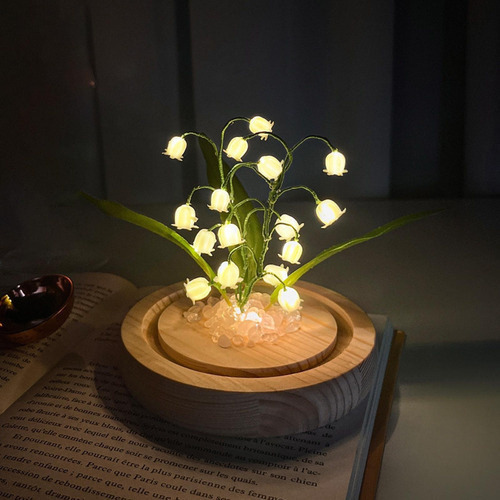 Luz Nocturna Con Forma De Flor De Lirio De Los Valles, Con F