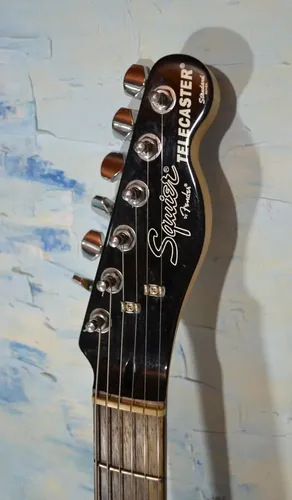 Squier Telecaster Black Chrome Standard - Willaudio | MercadoLivre