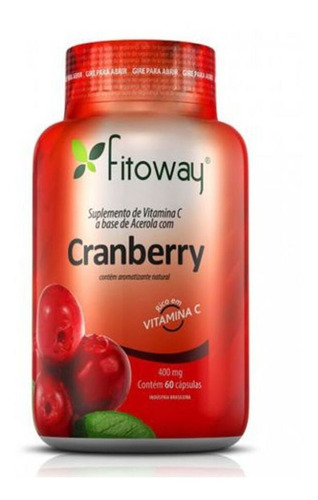 Cranberry Fitoway 500mg - 60 Cápsulas - Fitoway