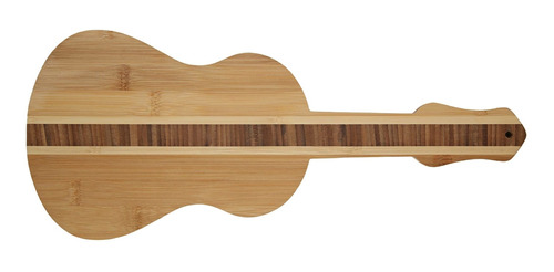 Astigo Tabla Cortar Servir Bambu Forma Guitarra 7 X 17 