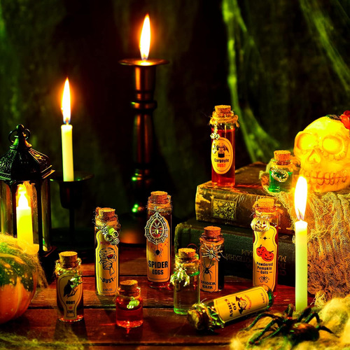 Juego De 53 Botellas De Poción De Halloween, Incluye 1...