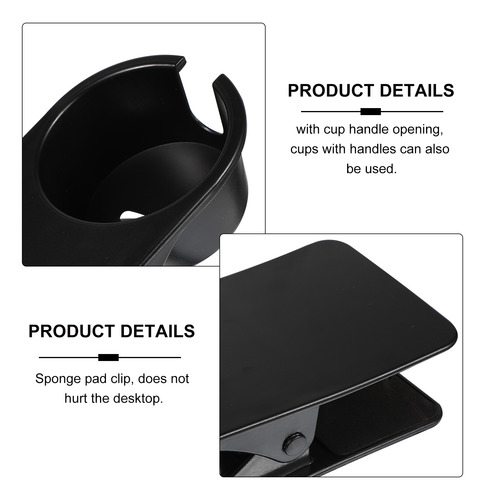 Portavasos De Mesa Con Clip Lateral