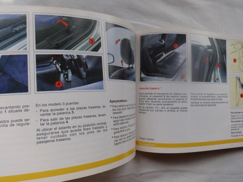 Manual Renault Clio 1996 Guantera Catalogo Instruccion Dueño (Usado)