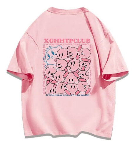 Polera De Manga Corta Creative Game Graffiti Kirby Cute