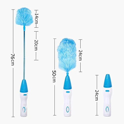 Plumero De Microfibra Eléctrico Suave Multiusos Limpieza