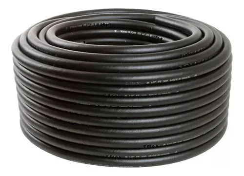Mangueira Jardim Antitorção Emborrachada Preta 1/2 - 30m Cor Preto
