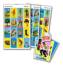 Comprar Kit Imprimible Lotería Mexicana De 30 Cartas +54 Barajas Pdf