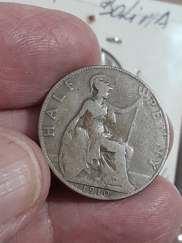 Moneda Inglaterra Half Penny 1910 Km 793 Ref 786