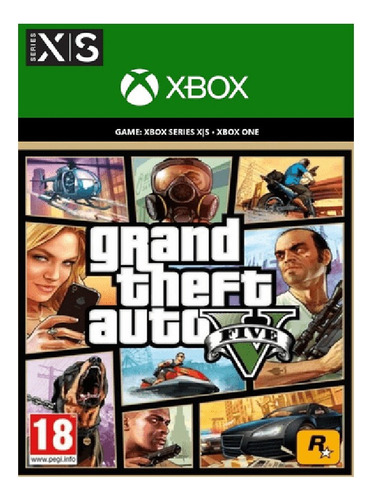 (gta V) Grand Theft Auto V: Crossgen Xbox Digital Codigo (Reacondicionado)