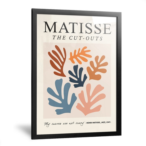 Cuadros De Hojas Modernos Figuras Geométricas Matisse 20x30