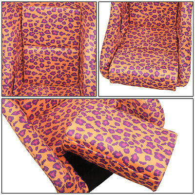 Nrg Prisma Orange Savage Cheetah Print Fixed Back Bucket Zzf