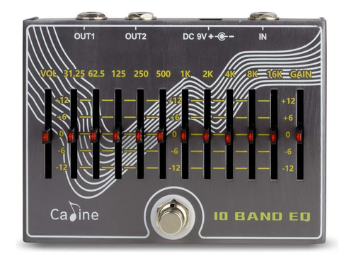Caline Cp-81 10 Band Eq Guitar Effect Pedal V3.0, Use 9v ...