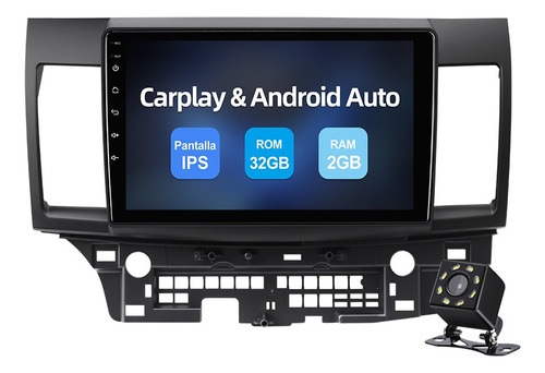 Estéreo Android 10 Carplay Para Mitsubishi Lancer 2008-2013