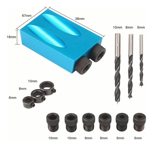 Kit De Perforación For Agujeros De Bolsillo, 8 Mm, 10 Mm, 1