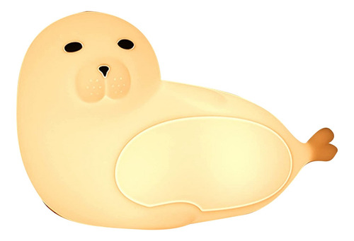Q Luz Noturna De Silicone Sea Lion, Cor Gradiente