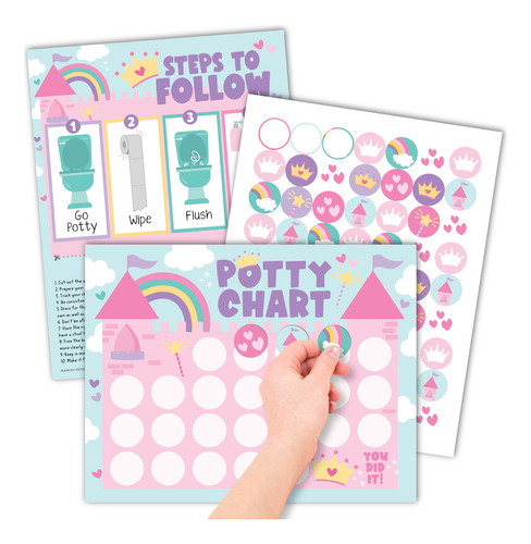 Tabla De Entrenamiento De Princesa Para Ir Al Baño Niñas