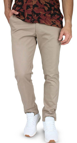 Pantalones Hombre Slim Fit De Vestir Casual Cómodo