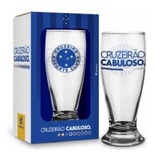 Copo Tulipa Cerveja Time Cruzeiro Oficial Licenciado