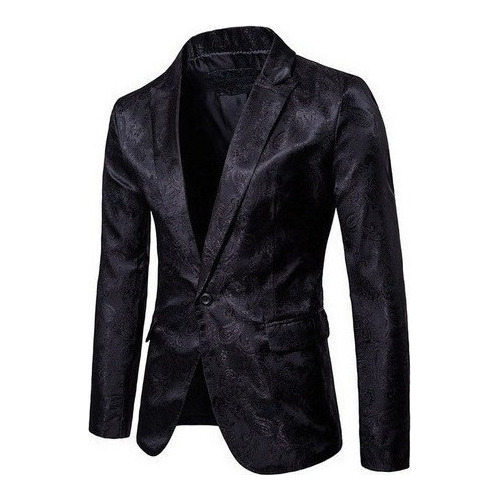 Blazer Estilo Palacio Con Estampado Oscuro Para Hombre