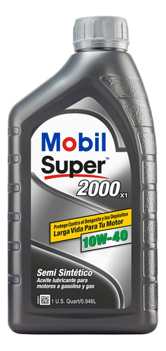 Lubricante Mobil Super 2000 X1 10w40 - 1 Cuarto